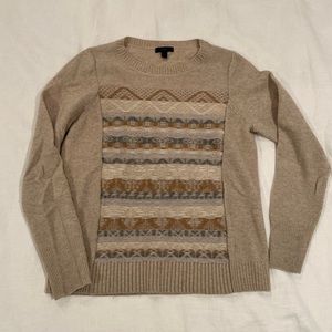 J. Crew Wool Geometric Sweater Size Large